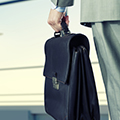 Man Carying Briefcase Man Carrying Briefcase